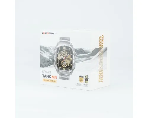 Смарт-годинник KOSPET TANK M4SE SILVER (6978602500638)