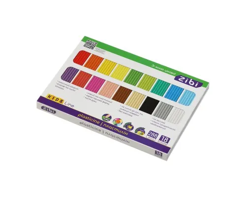 Пластилін ZiBi KIDS Line 18 кольорів, 288 г (ZB.6276)