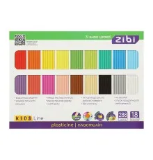 Пластилін ZiBi KIDS Line 18 кольорів, 288 г (ZB.6276)