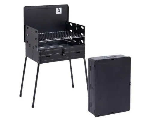Гриль-барбекю Bo-Camp вугільний Suitcase Model Black (8130030) (DAS303886)