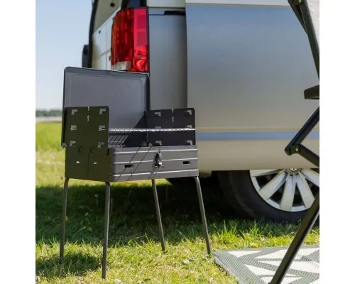 Гриль-барбекю Bo-Camp вугільний Suitcase Model Black (8130030) (DAS303886)