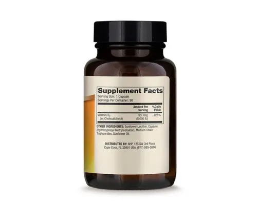 Вітамін Dr. Mercola Вітамін D3 ліпосомальна, 5000 МО, Liposomal Vitamin D3, 90 к (MCL-03200)