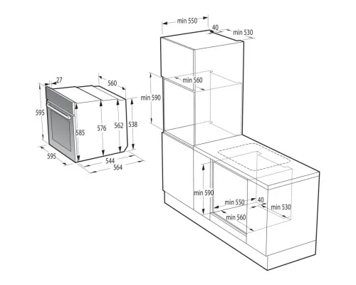 Духова шафа Gorenje BSA6737E15X (BSA 6737 E15X)