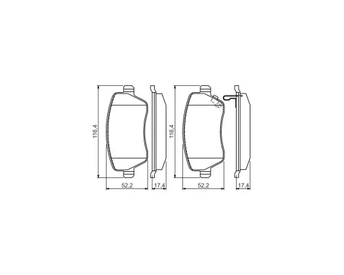 Гальмівні колодки Bosch 0 986 494 573