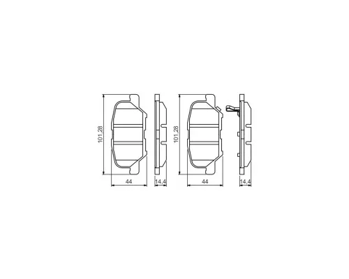 Гальмівні колодки Bosch 0 986 495 358