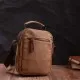 Сумка Vintage Чоловіча з щільного текстилю Коричнева (22220)