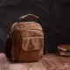 Сумка Vintage Чоловіча з щільного текстилю Коричнева (22220)