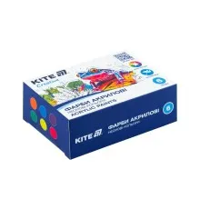 Акрилові фарби Kite Creative 6 неонових кольорів, 20 мл (K-274)