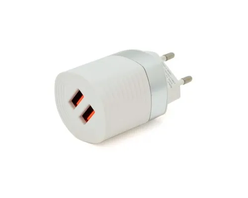 Зарядний пристрій iKAKU KSC-181 2xUSB 2.4A White (KSC-181-JUNENG)