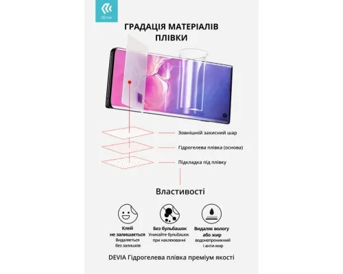 Плівка захисна Devia Hydrogel Moto G23 front+back (DV-MT-G23FB)