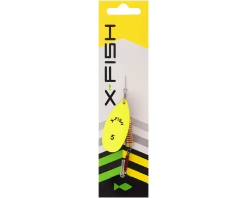 Блешня X-Fish Stark 14g 5 Nikel UV lime (1917.07.41)