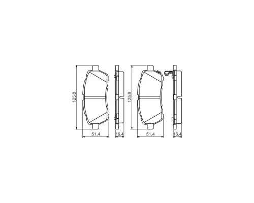 Гальмівні колодки Bosch 0 986 494 574