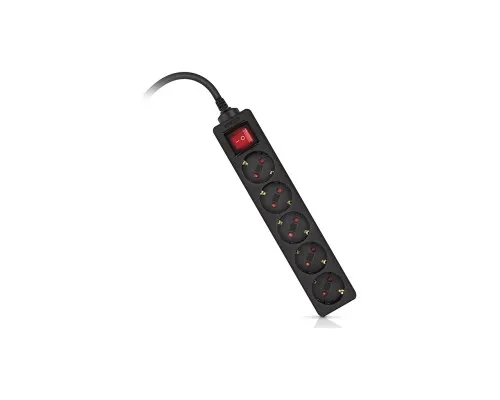 Мережевий фільтр живлення REAL-EL RS-PROTECT M 10m, black (EL122300037)