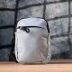 Сумка Vintage Слінг для подорожей з текстилю Блакитна (22868)
