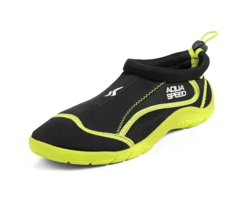 Аквашузи Aqua Speed Aqua Shoe Model 704-18 чорний, жовтий 37 (5908217691613)