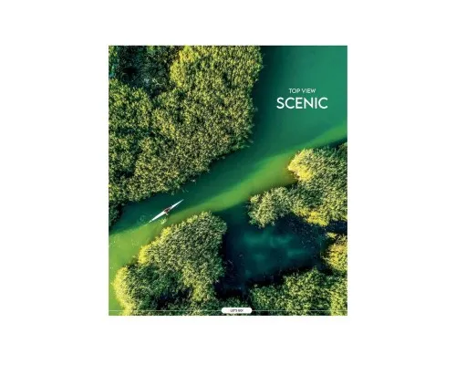 Зошит Школярик Star Top view scenic 96 аркушів клітинка (096-3694K)