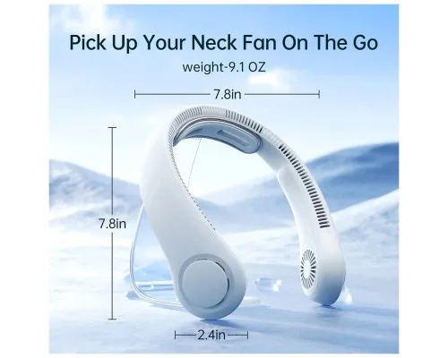 Вентилятор Jisulife Neck Fan Life4 grey