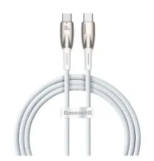 Дата кабель USB-C to USB-C 1.0m 100W white Baseus (CADH000702)