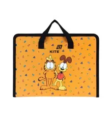 Папка - портфель Kite на блискавці A4 Garfield , 1 відділення (GF26-202)