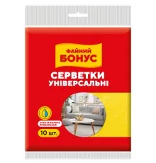 Серветки для прибирання Бонус Віскозні 10 шт. (4820048485302)