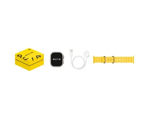 Смарт-годинник AURA X4 ProMax 53mm Yellow (SWAX453Y)