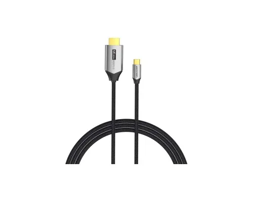 Кабель мультимедійний USB-C to HDMI M 1.5m 4K60Hz Thunderbolt 3 HDCP2.2 black VENTION (CRBBG)