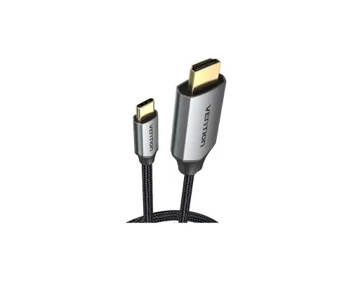 Кабель мультимедійний USB-C to HDMI M 1.5m 4K60Hz Thunderbolt 3 HDCP2.2 black VENTION (CRBBG)