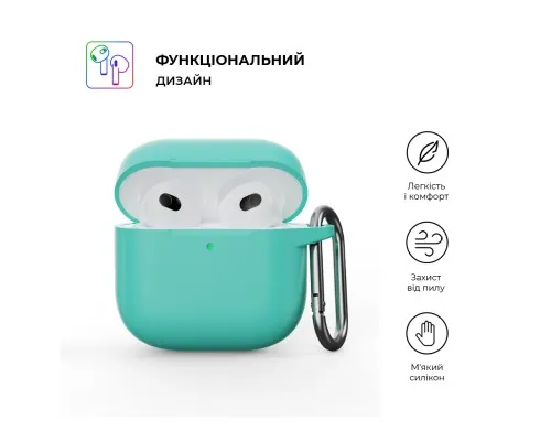 Чохол для навушників Armorstandart Hang Case для Apple AirPods 4 Mint Green (ARM81287)
