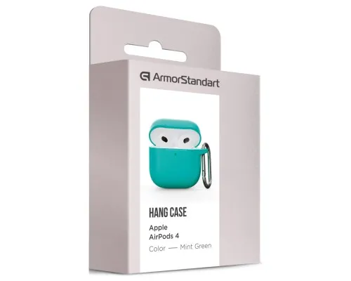 Чохол для навушників Armorstandart Hang Case для Apple AirPods 4 Mint Green (ARM81287)