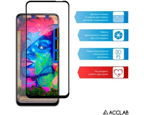 Скло захисне ACCLAB Full Glue Infinix Hot 50i Black (1283126606885)