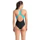 Купальник Arena Openings Swimsuit V Back Lb 008063-580 чорно-бірюзовий 36 (3468337415800)