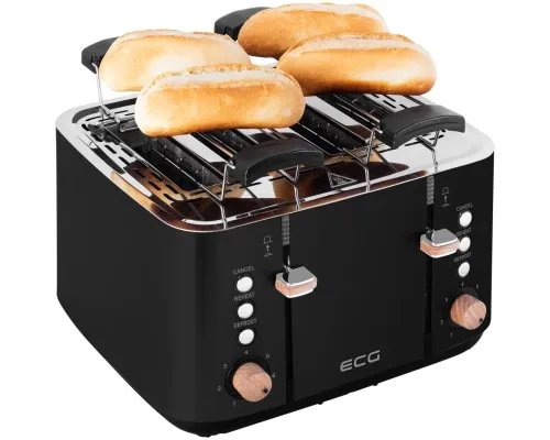 Тостер ECG ST 4768 Timber Black