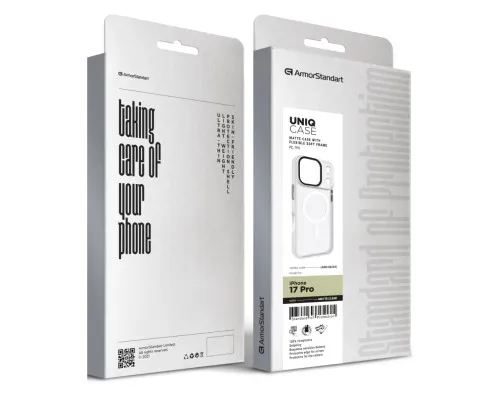 Чохол до мобільного телефона Armorstandart Uniq MagCase Apple iPhone 17 Pro Matte Clear (ARM86269)