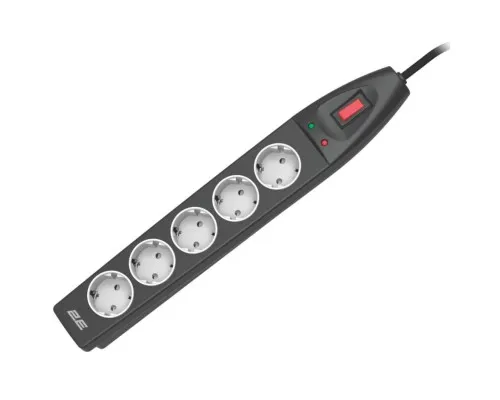Мережевий фільтр живлення 2E 2E-SP515M10BK 10m (2E-SP515M10BK)