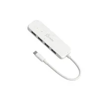 Концентратор J5create USB-C to 4xUSB-A 3.2 10Gbps white (JCH341EW-N)