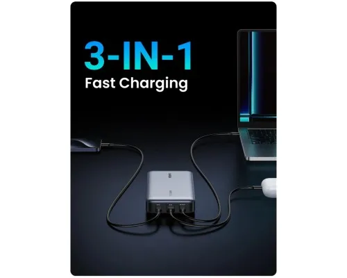 Батарея універсальна Ugreen 25000 mAh 145W Fast Charging Space Gray (U_90597A)