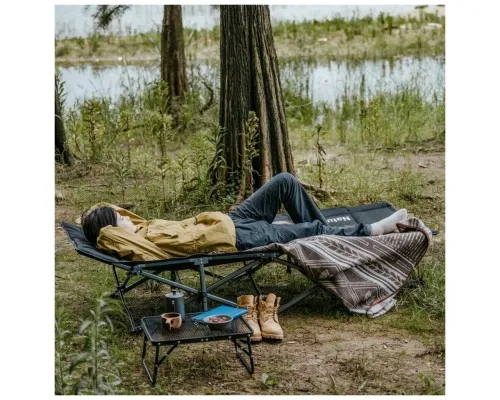 Розкладачка Naturehike CNK2300WS010, поліестер Oxford, чорна (6976507665209)