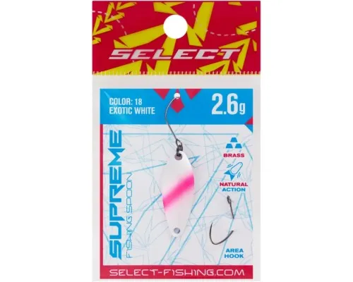 Блешня Select Supreme 2.6g 30mm 18 Exotic White (1870.80.62)