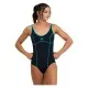 Купальник Arena Tania Clip Back Swimsuit One P 005974-580 чорний, блакитний 44 (3468336866429)