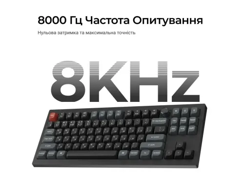 Клавіатура Keychron V3 Ultra Keychron Red Switch RGB UA Black (V3U-D1-UA)