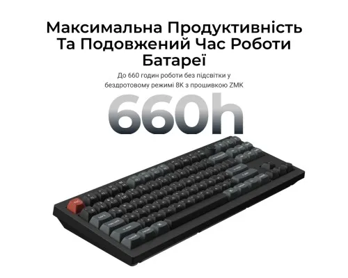 Клавіатура Keychron V3 Ultra Keychron Red Switch RGB UA Black (V3U-D1-UA)