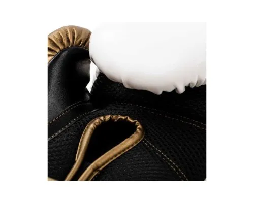 Боксерські рукавички Everlast PowerLock Boxing Training Gloves P00003048 білий, золотий 10 унцій (009283620103)