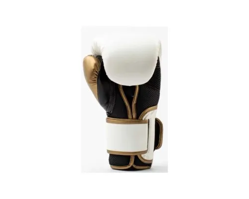 Боксерські рукавички Everlast PowerLock Boxing Training Gloves P00003048 білий, золотий 10 унцій (009283620103)