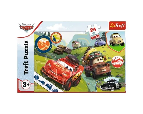 Пазл Trefl Maxi Cars Щасливі машинки 24 елемента (5900511143522)