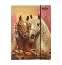 Папка для трудового навчання ZiBi для праці та зошитів HORSES, картонна, на гумці А4 (225 x 316 мм) (ZB.14940-14)