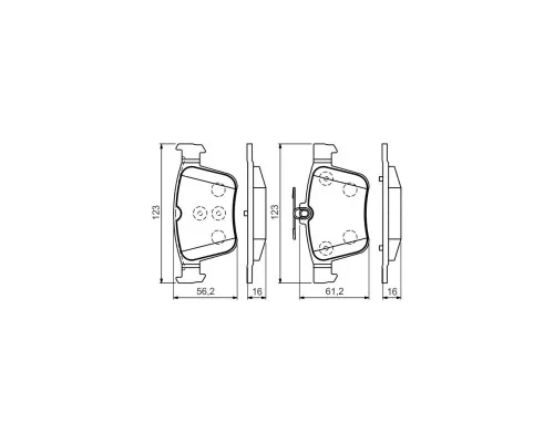 Гальмівні колодки Bosch 0 986 494 658