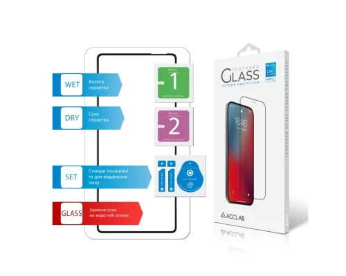 Скло захисне ACCLAB Full Glue Infinix Note 40 4G Black (1283126594885)