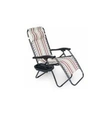 Крісло складане Voltronic 1800х650х1150мм Brown/White (YT36696)