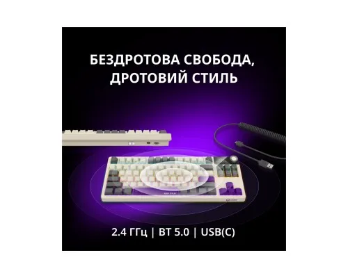 Клавіатура Lorgar KBP70TKLW Wireless TKL Mechanical Pro UA Black/Yellow (LRG-KBP70TKLW-YL-US)