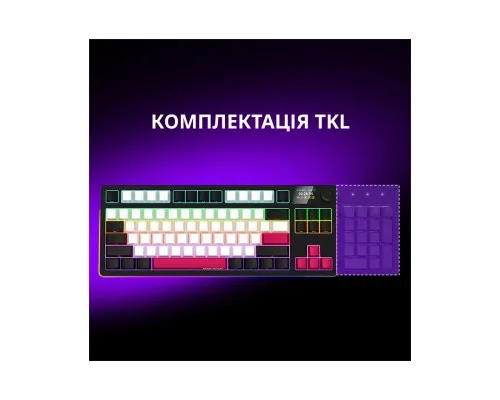 Клавіатура Lorgar KBP70TKLW Wireless TKL Mechanical Pro UA Black/Yellow (LRG-KBP70TKLW-YL-US)